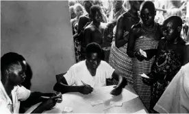  ?? Photograph: Keystone-France/Gamma-Keystone/Getty Images ?? Voters go to the polls in national elections in Mpanda, Burundi, on 18 September 1961.