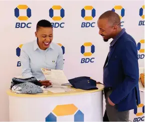  ?? ?? BDC stall at the ongoing Business Botswana Northern expo