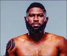  ??  ?? Score to settle. Curtis Blaydes will be looking to beat Francis Ngannou when they square off in Beijing.