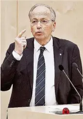  ??  ?? Star- Mathematik­er Rudolf Taschner, ÖVP- Abgeordnet­er: „ Leistung lässt sich in der Politik schwer bewerten.“