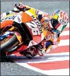  ??  ?? Repsol Honda Team’s Spanish rider Dani Pedrosa competes during the MotoGP qualifying session of the Moto Grand Prix de Catalunya at the Circuit de Catalunya on June 10, in Montmelo on the outskirts of
Barcelona. (AFP)