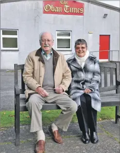  ??  ?? Donnie and Thelma MacKinnon returned to Oban from Canada.
