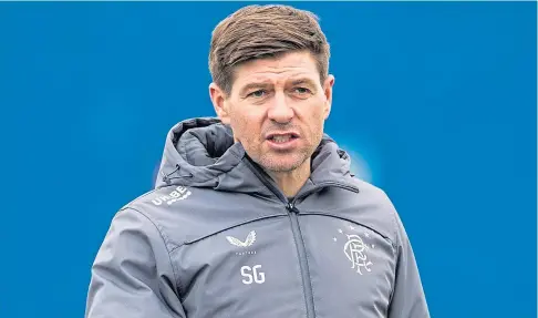  ??  ?? HUNGRY SIDE: Rangers boss Steven Gerrard has hailed his side’s consistenc­y as they close in on the league title.