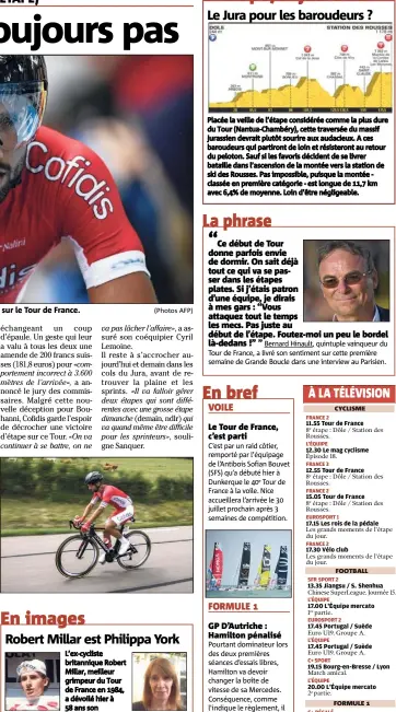  ?? (Photos AFP) ?? Nacer Bouhanni n’a encore jamais remporté une étape sur le Tour de France.