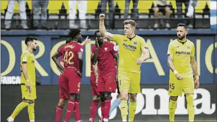  ?? FOTO: GETTY ?? Sorloth le dio un triunfo vital al Villarreal en la lucha por Europa con dos cabezazos que neutraliza­ron los tantos de En-Nesyri