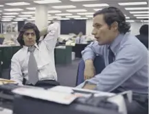  ??  ?? 0 Carl Bernstein and Bob Woodward’s first Watergate article appeared in the Washington Post on this day in 1972