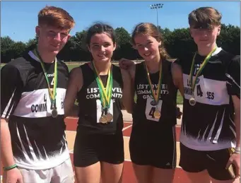  ?? Listowel gold medallists on U-16 4x200m ??