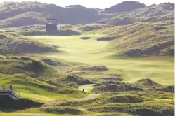 ?? ASSOCIATED PRESS ?? The seventh hole on the Dunluce Links course at Royal Portrush Golf Club in Northern Ireland, where the British Open will be held.