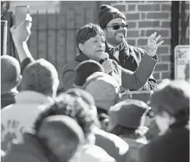  ?? JOSHUA MCKERROW/CAPITAL GAZETTE ?? Speaker of the House Adrienne Jones addressed the crowd in Annapolis this year at a rally in support of court-ordered funding of historical­ly Black colleges and universiti­es.