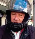  ??  ?? CLASH: Lord Brocket, wearing a bike helmet, in the footage of his shop visit