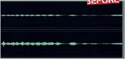  ??  ?? Graph 9. Strauss – Die Fledermaus – prior to cleaning. Sound file at www.avhub.com.au/G9SD BEFORE