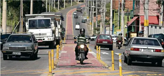  ??  ?? Ciclovia em São Mateus (zona leste), onde criança foi atropelada, é um dos alvos do vereador João Jorge (PSDB), que quer tirar mais de cem trechos