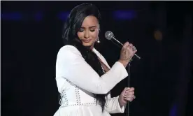  ??  ?? Reclaiming agency … Demi Lovato performing in 2020. Photograph: Matt Sayles/Invision/