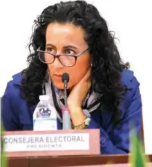  ?? Foto: Ana Burke ?? Guillermin­a Vázquez, consejera presidenta del IEE. /
