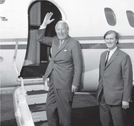  ??  ?? 0 Edward Heath leaves for summit talks on Common Market entry with the French President Georges Pompidou in Paris