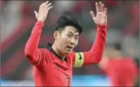  ?? (AFP) ?? South Korea’s Son Heung-min celebratin­g his goal against Cameroon during a friendly football between South Korea and Cameroon in Seoul on September 27, 2022. Son Heung-min will be a part of South Korea’s national team in the Qatar World Cup 2022.