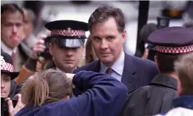  ?? Photograph: Ian Waldie/REUTERS ?? Former Conservati­ve cabinet minister Jonathan Aitken arrives at the Old Bailey in 1999.