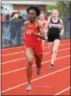  ?? AUSTIN HERTZOG - DFM FILE ?? Owen J. Roberts’ three-event winner Teneisha Myers.