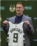  ?? Morry Gash ?? The Associated Press Bucks first-round draft pick Donte Divincenzo, shown Monday in Milwaukee, showed he could thrive in a reserve role for national champion Villanova.