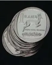  ?? ?? ▲South African Rand coins are seen in this illustrati­on picture taken.