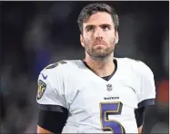  ?? / AP file - Kelvin Kuo ?? Supplanted by Lamar Jackson in Baltimore, Joe Flacco is set to continue his career in Denver.