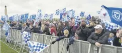  ?? ?? Some of the thousands of Blues fans on Southsea Common yesterday