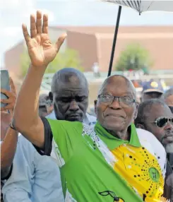  ?? | Independen­t Newspapers Archives ?? JACOB Zuma on the campaign trail for the uMkhonto weSizwe Party (MKP) earlier this year.