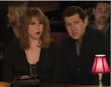  ?? ALI GOLDSTEIN/TNS ?? Julie Klausner and Billy Eichner in Difficult People, about two pop cultureobs­essed New Yorkers with a nasty word to say about everyone.