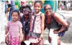  ?? TRI-LAKES EDITION FILE PHOTO ?? The Parrish family, from left, Natalie Nicole, 3, Ajay, Ann Valise and Loris, made the trip from Arkadelphi­a to partake in the 2016 Brickfest.