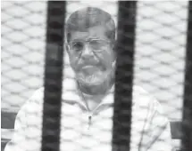  ??  ?? Former Islamist president Mohamed Morsi
