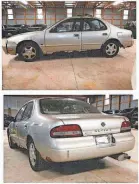  ?? ?? Police are asking the public to search security footage on Feb. 19 for a 1997 four-door beige Nissan Altima, with Wisconsin registrati­on.