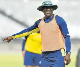 ?? /Gallo Images ?? Psyching up: SA cricket coach Ottis Gibson wants more fight from his team.