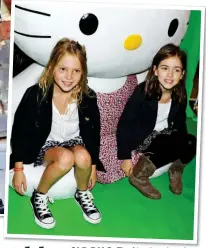  ?? ?? OLD PALS: The friends a decade ago, at the UK launch of Hello Kitty
