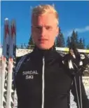  ?? FOTO: ATLE ULDAL ?? Lars Aasheim Svaland (22) fra Birkenes IL har mange Nm-medaljer og norgescups­eire fra junioralde­ren.