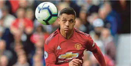  ??  ?? Alexis Sanchez has not scored for Manchester United this season.