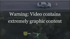  ?? WFTS-Tampa Bay/AP ?? Tulsa Police Department helicopter footage shows the fatal shooting of Terence Crutcher, an unarmed black man, by Betty Shelby, a white Oklahoma police officer, in north Tulsa on Sept. 16.