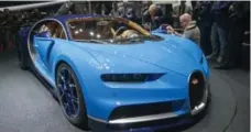  ?? MARTIAL TREZZINI/THE ASSOCIATED PRESS ?? The Bugatti Chiron will boast more than 1,000 hp.