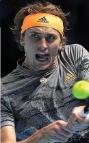  ?? EPA ?? A big hit: Zverev is through