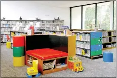  ?? Lynn Atkins/The Weekly Vista ?? The new children’s area in the Bella Vista Library is ready and waiting for children when the building reopens.