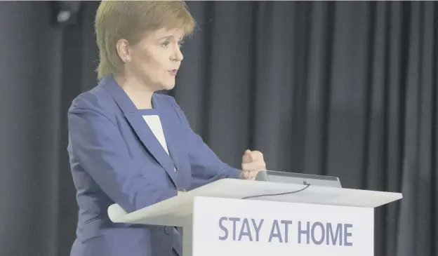  ??  ?? 0 ‘Nicola Sturgeon has shown exemplary leadership, the Westminste­r Government has lurched from blunder to blunder and the clear gulf in class is clearly not lost on voters’