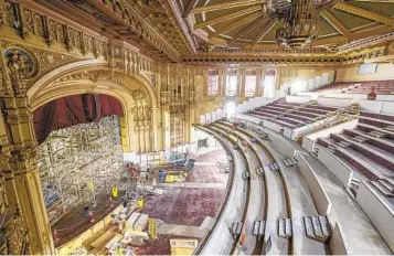  ?? EDUARDO CONTRERAS U-T ?? Si todo va según lo previsto, las obras de renovación del Jacobs Music Center's Copley Symphony Hall deberían estar terminadas a tiempo para el inicio de la temporada de otoño de 2023 de la San Diego Symphony.