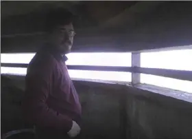  ??  ?? ABOVE LEFT: Richard Barnes inspecting a WWII bunker in Unalaska, Alaska.
ABOVE RIGHT: Edgar Bernal Sevilla teaching the rock cycle at Desert Museum. COURTESY PHOTOS