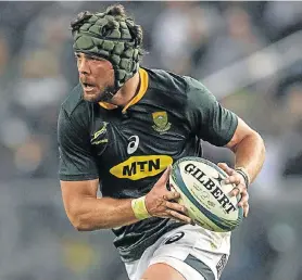  ?? Picture: ANTON GEYSER/GALLO IMAGES ?? TALKING UP PUMAS: SA’s Warren Whiteley on the attack during the Rugby Championsh­ip match against Argentina in Durban