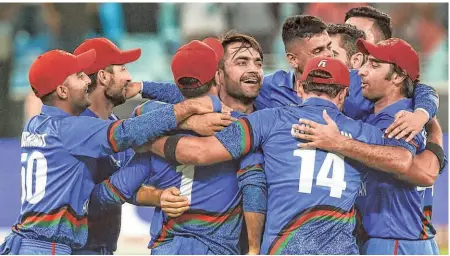  ?? AFP ?? Star attraction: The bowling is largely dependent on leg-spinner Rashid Khan. The World No. 3 spinner has been unplayable in the T20 format. He is the face of Afghanista­n cricket.