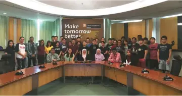  ??  ?? Curtin Malaysia students and staff with Ir. Prof. Suzana and Assoc. Prof. Suriati (seated third and fourth left) at the end of the seminar.