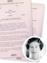  ??  ?? The Queen’s speech warning of nuclear war