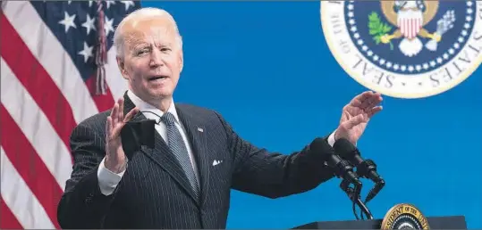  ?? REUTERS ?? El presidente de Estados Unidos, Joe Biden.