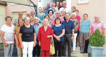  ?? Foto: Bügelsteib­er ?? Beim Klassentre­ffen blickten die ehemaligen Schüler aus Asbach Bäumenheim auf 70 Jahre zurück.
