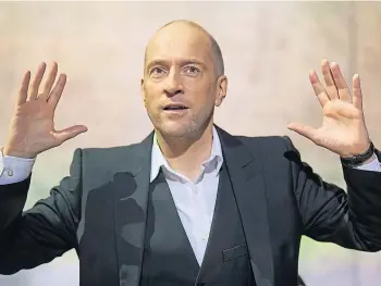  ?? ?? IT’S NO SECRET: Derren Brown brings his Showman tour to Aberdeen next week.