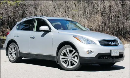  ?? — DAVID BOOTH/DRIVING ?? The 2015 Infiniti QX50 has flown under the radar but is a great little SUV.